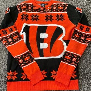 Cincinnati Bengals ugly Christmas sweater
